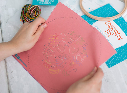 12 Days of Christmas, Advent Calendar Embroidery Kit