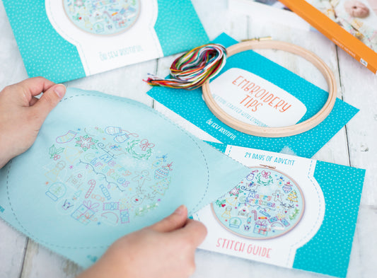 24 Days of Advent, Christmas Advent Calendar Embroidery Kit - Embroidery Kits - ohsewbootiful