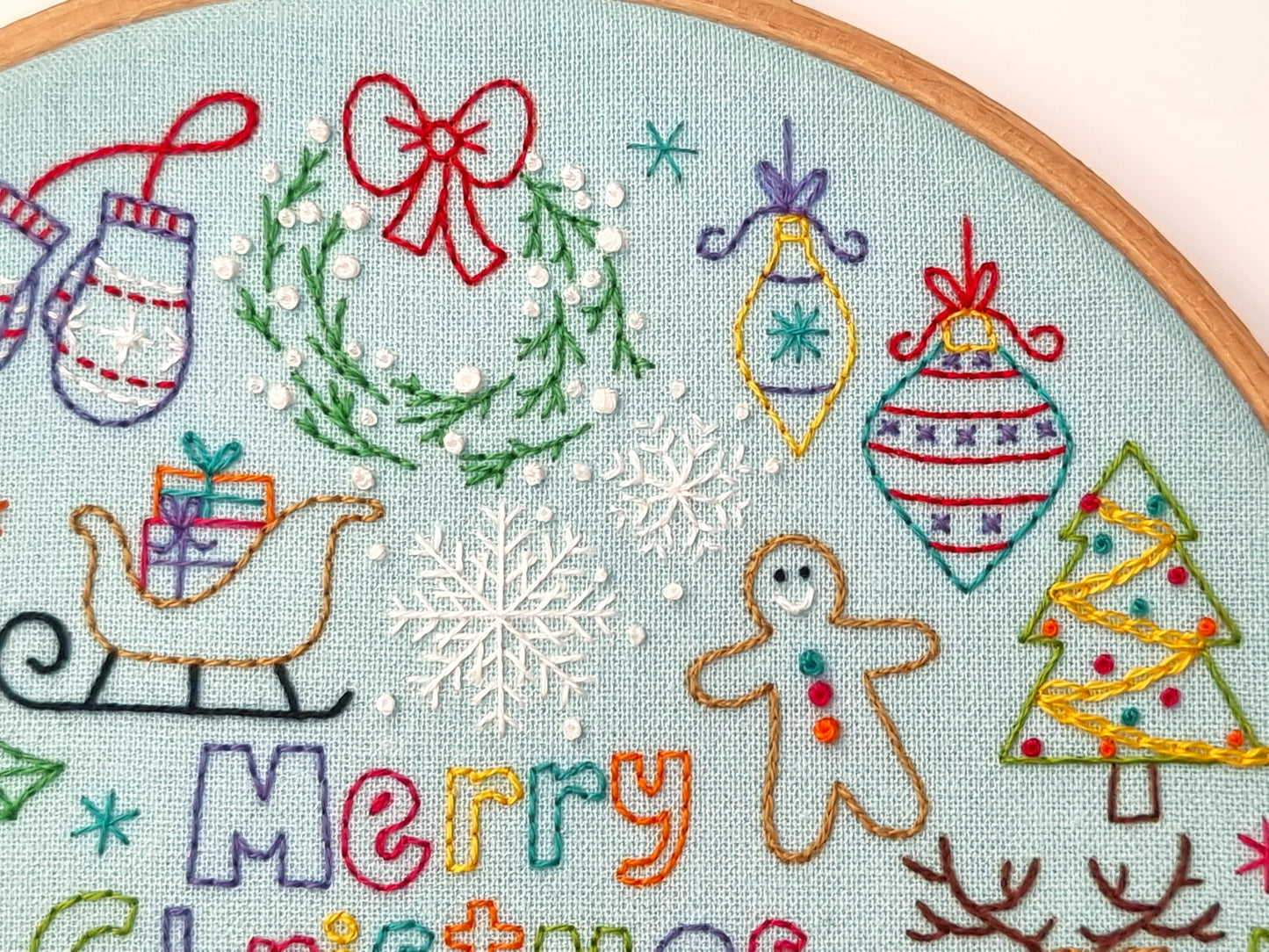 24 Days of Advent, Christmas Embroidery Kit - Embroidery Kits - ohsewbootiful
