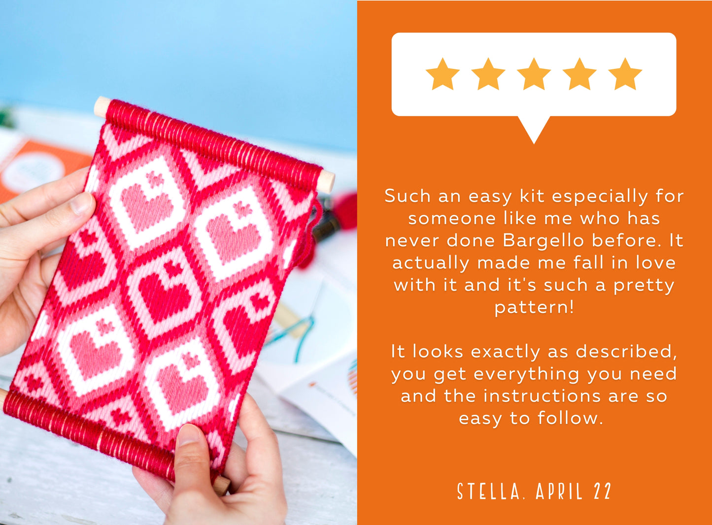Ditsy Daisies Bargello Wall Hanging Kit - Bargello Kit - ohsewbootiful