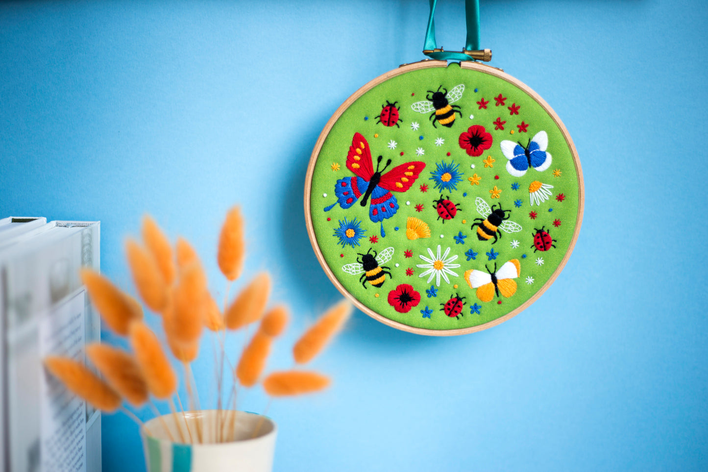 Butterflies and Bees Embroidery Kit - Embroidery Kits - ohsewbootiful