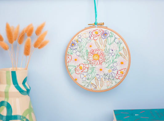 Bloom Burst Embroidery Fabric Pack - Fabric Packs - ohsewbootiful