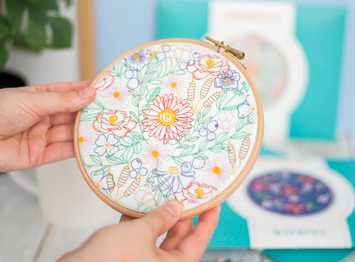 Bloom Burst Embroidery Fabric Pack - Fabric Packs - ohsewbootiful