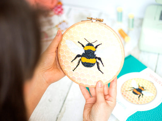 Bumble Bee Embroidery Kit - Embroidery Kits - ohsewbootiful