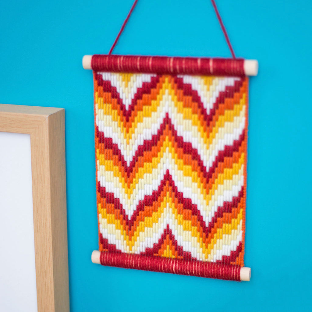 Flames Bargello Wall Hanging Kit - Bargello Kit - ohsewbootiful