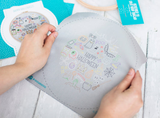 Halloween Embroidery Kit, Spooky Needlecraft Kits