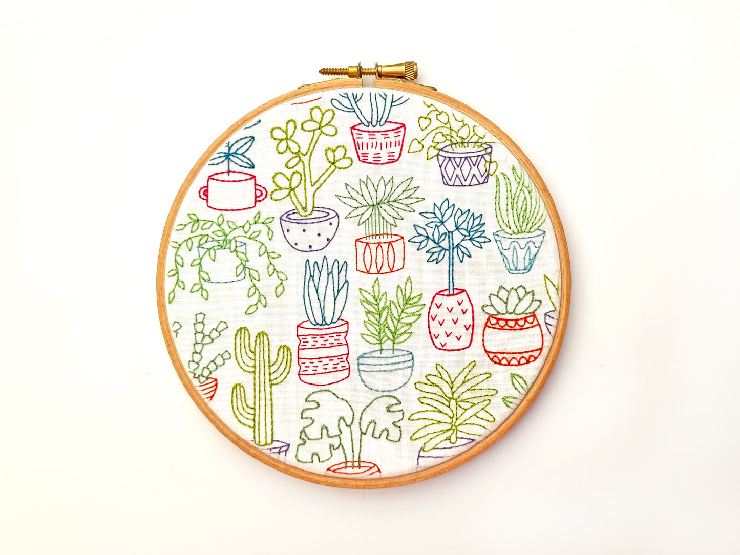 Houseplants Embroidery Fabric Pattern Pack - Fabric Packs - ohsewbootiful