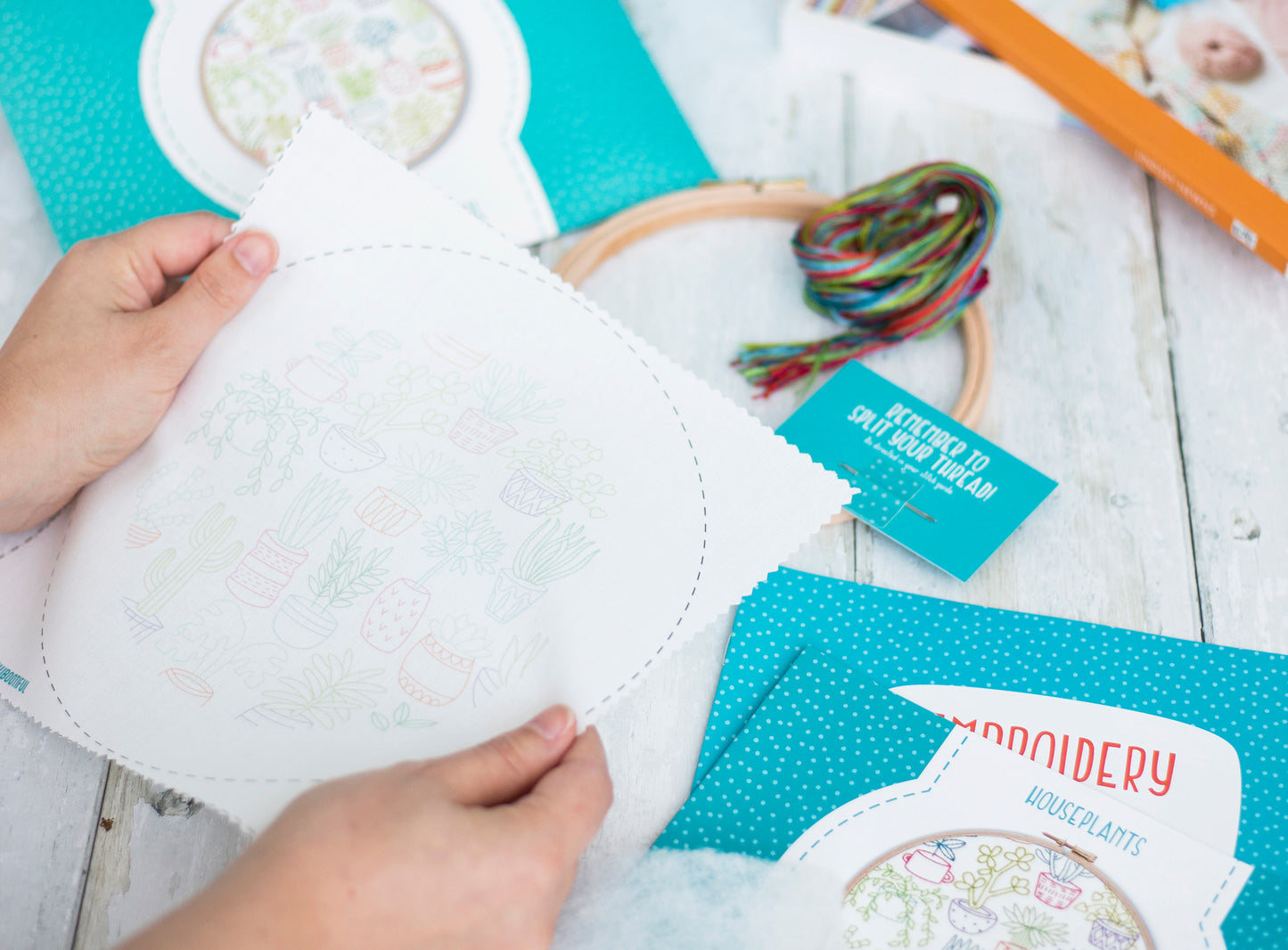 Houseplants Embroidery Kit - Embroidery Kits - ohsewbootiful