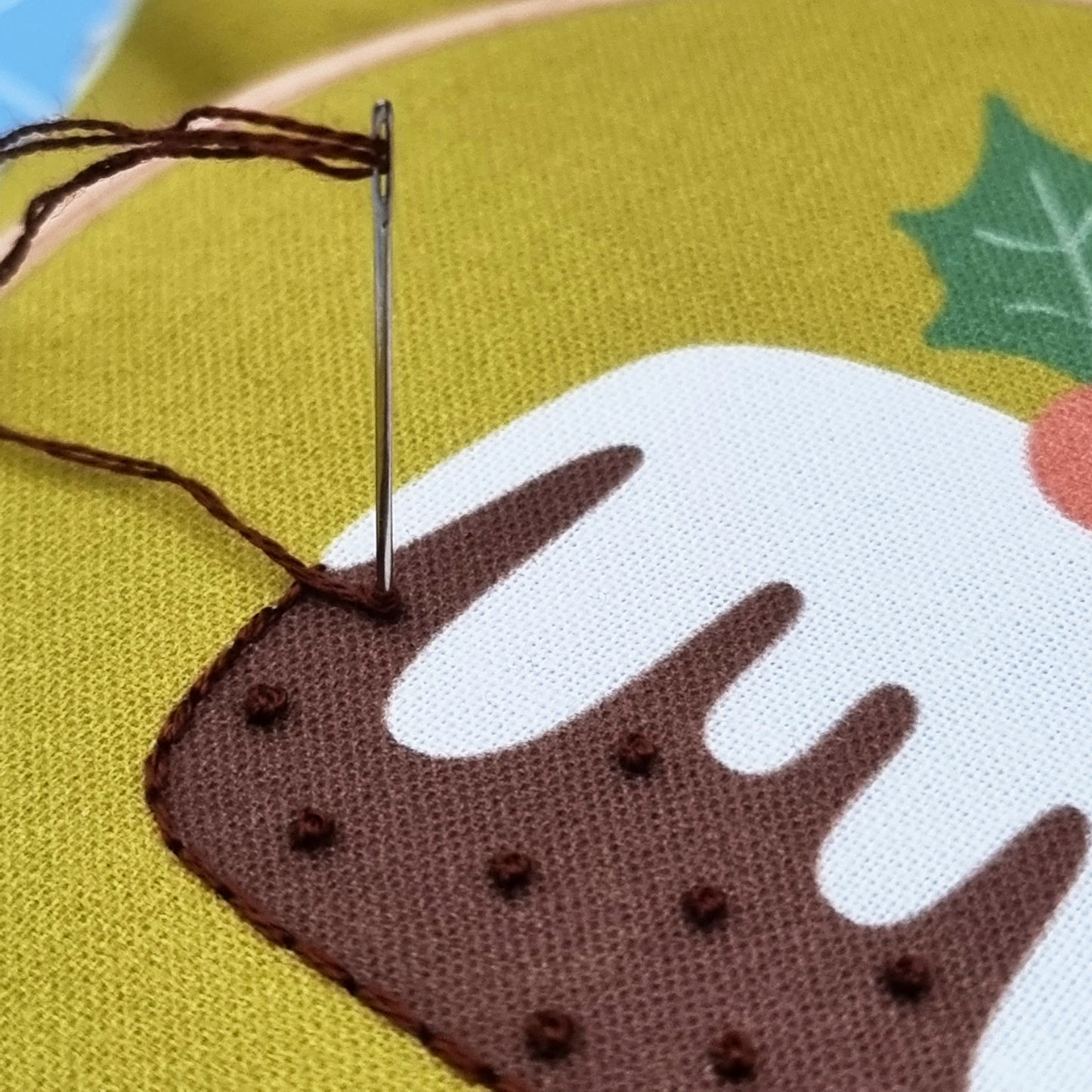 Christmas Pudding Mini Embroidery Kit