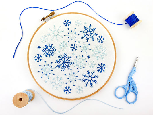 Snowflakes Embroidery PDF Pattern