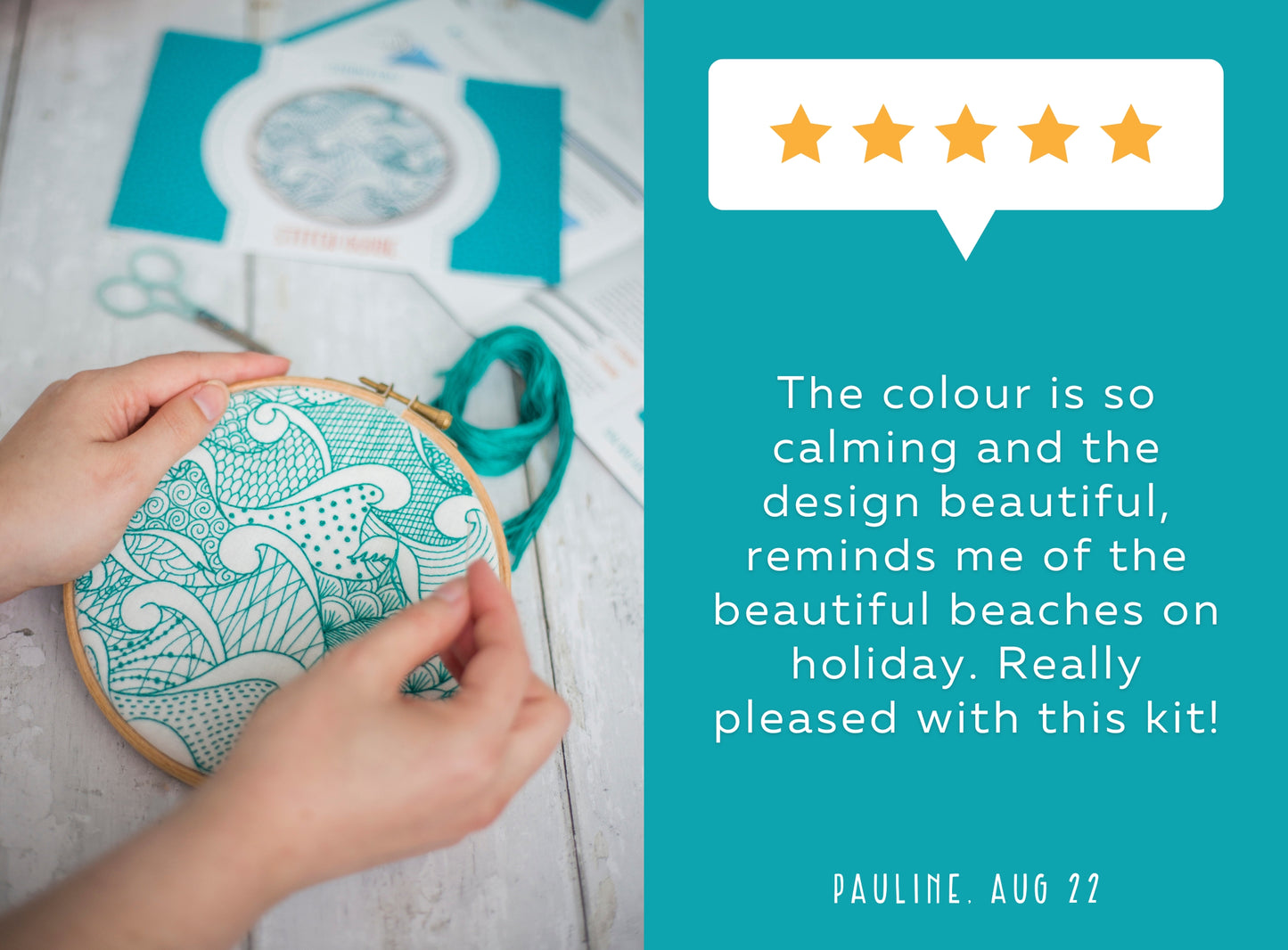 Keep Your Eyes on the Stars Embroidery Kit - 40% OFF - Embroidery Kits - ohsewbootiful