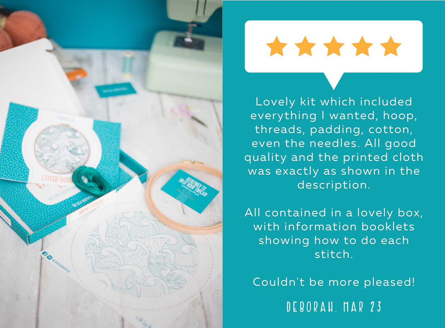 Floral Love Heart Embroidery Kit - Embroidery Kits - ohsewbootiful