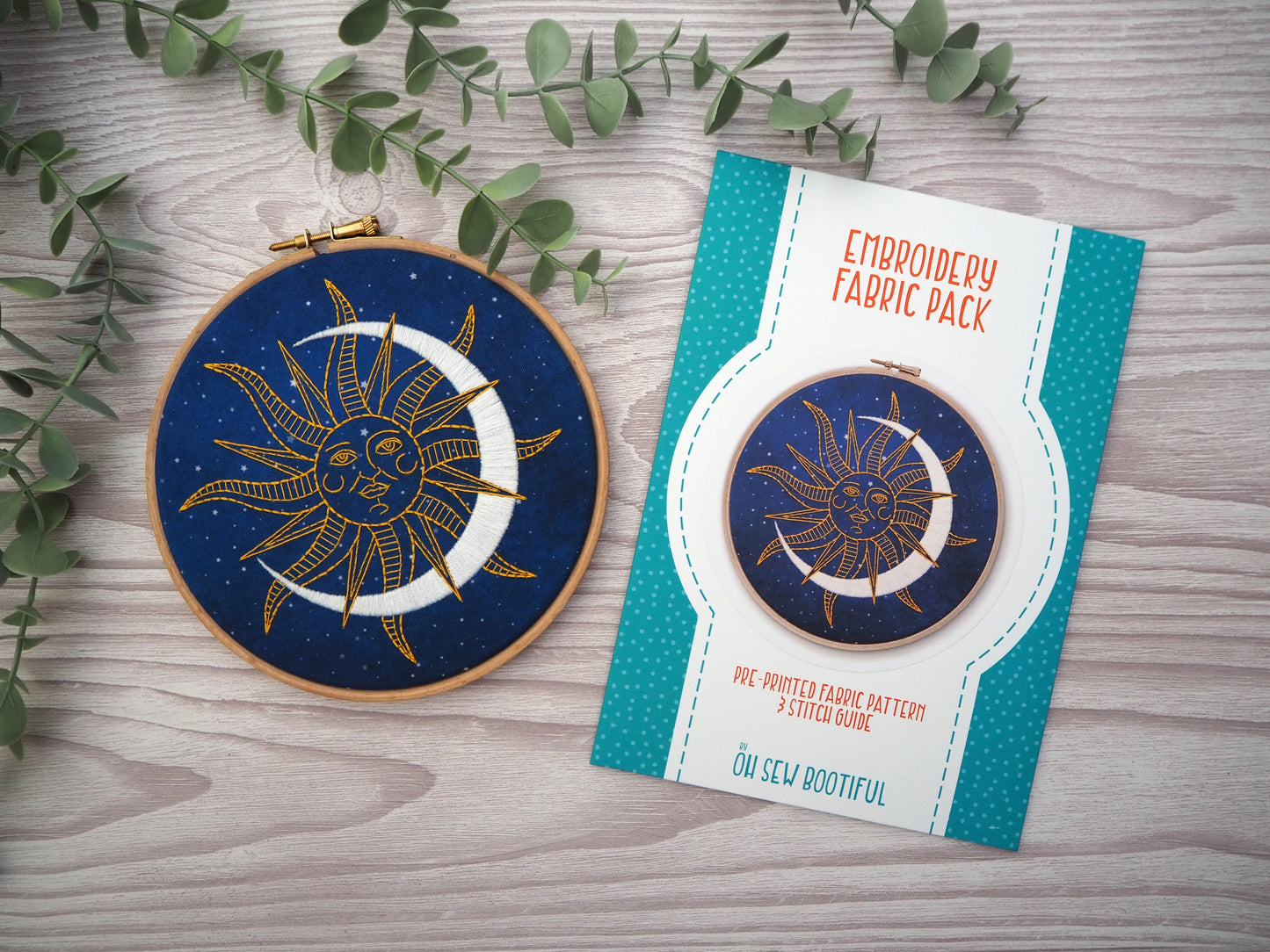 Sun and Moon Embroidery Fabric Pack - Fabric Packs - ohsewbootiful