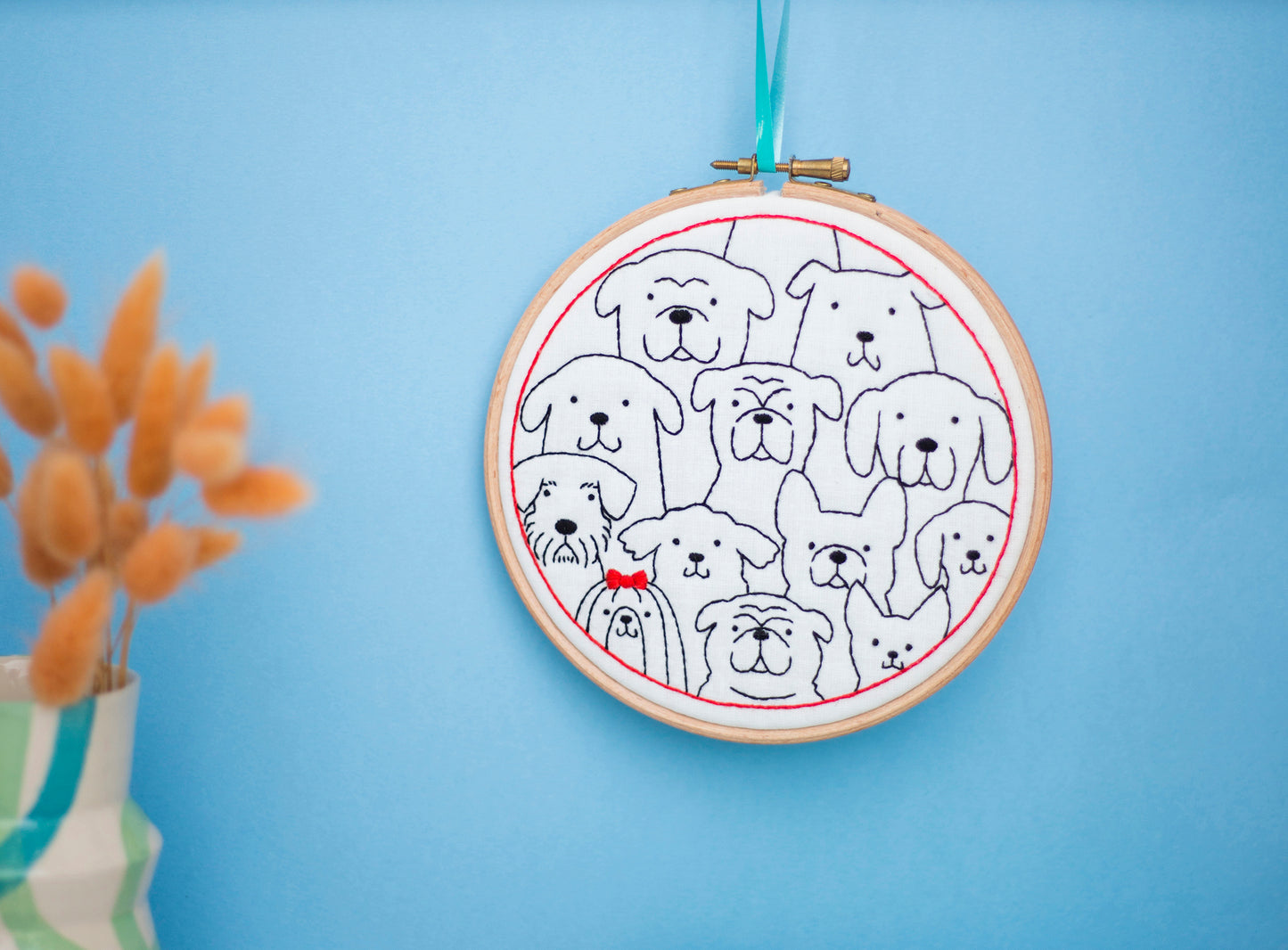 Dogs Embroidery Fabric Pack - Fabric Packs - ohsewbootiful