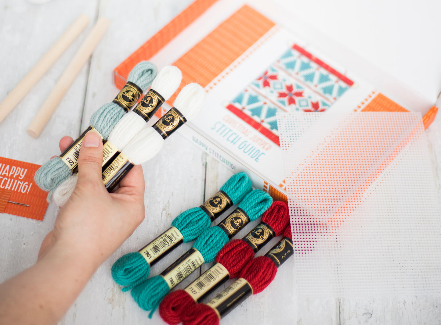 Christmas Jumper Bargello Wall Hanging Kit - Bargello Kit - ohsewbootiful