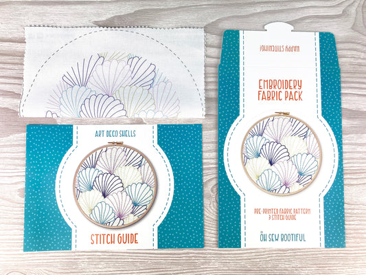 Art Deco Shells Fabric Pattern Pack - Fabric Packs - ohsewbootiful