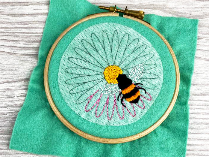 Bees Stick and Stitch Embroidery Patterns - - ohsewbootiful