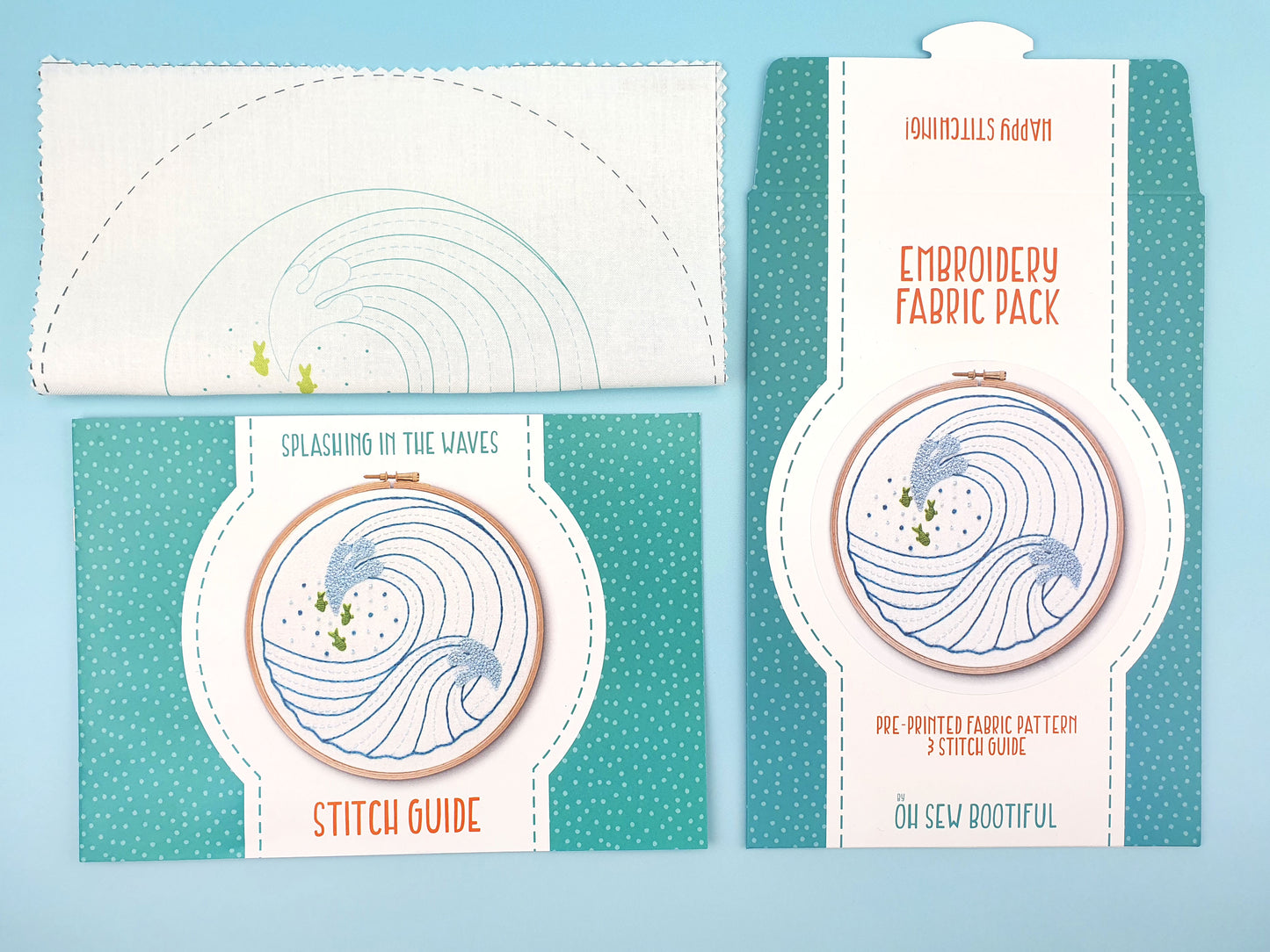 Splashing in the Waves Fabric Pack - Fabric Packs - ohsewbootiful