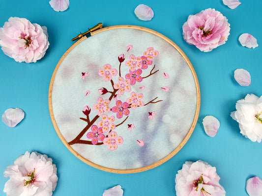Cherry Blossom Embroidery PDF Pattern Download - - ohsewbootiful