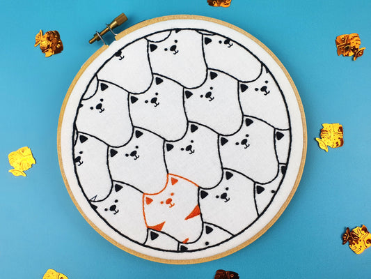 Cats Embroidery Fabric Pattern Pack - Fabric Packs - ohsewbootiful