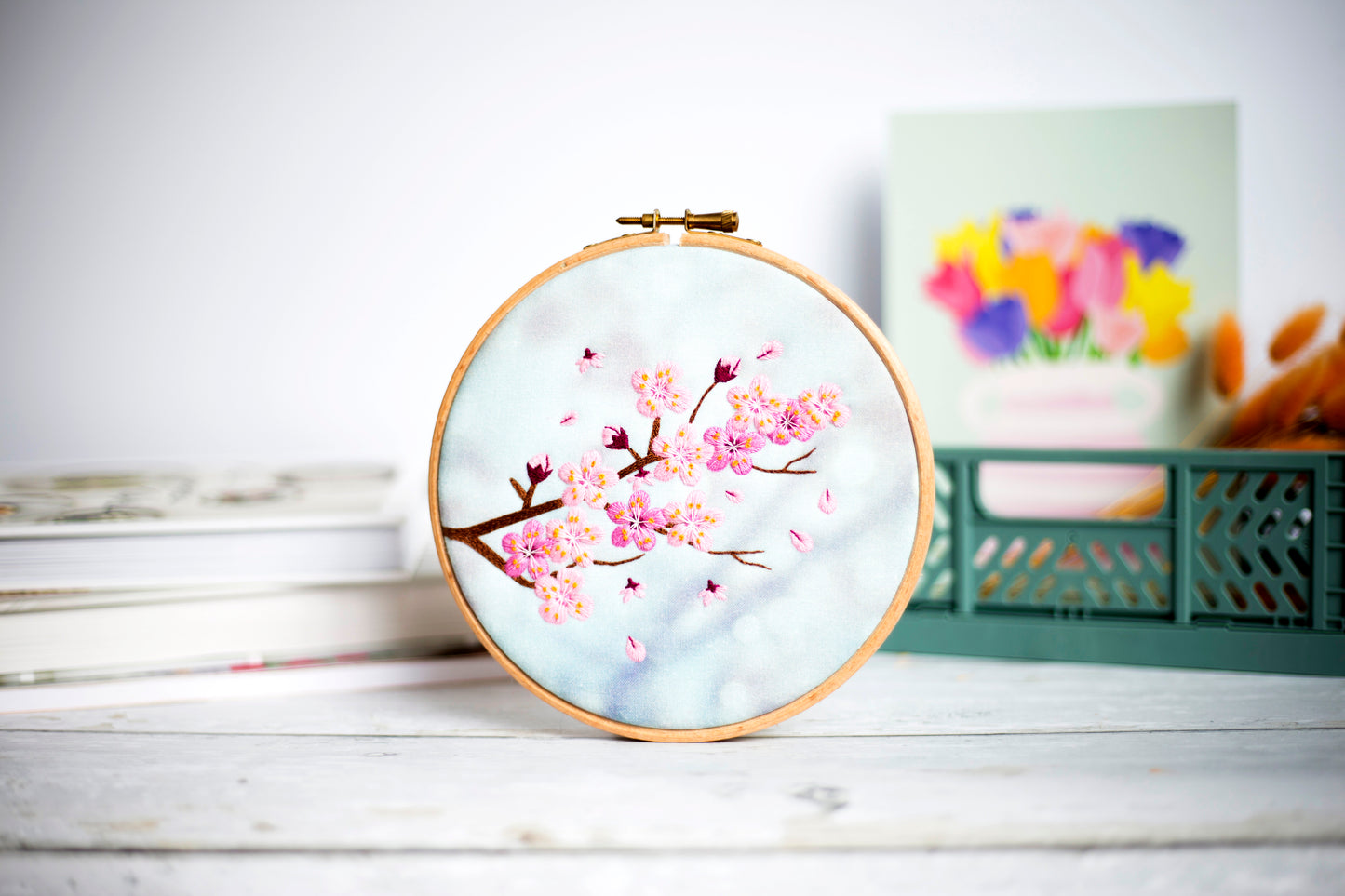 Cherry Blossom Embroidery Kit - Embroidery Kits - ohsewbootiful
