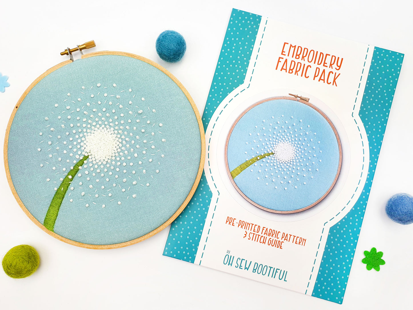 Dandelion Fabric Pattern Pack - Fabric Packs - ohsewbootiful