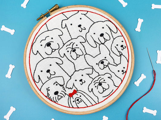 Dogs, Dogs, Dogs Embroidery PDF Pattern Download - - ohsewbootiful