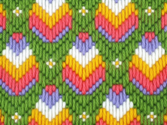 Bargello Tapestry Kit, Easter Eggs Wall Hanging Kit - Bargello Kit - ohsewbootiful