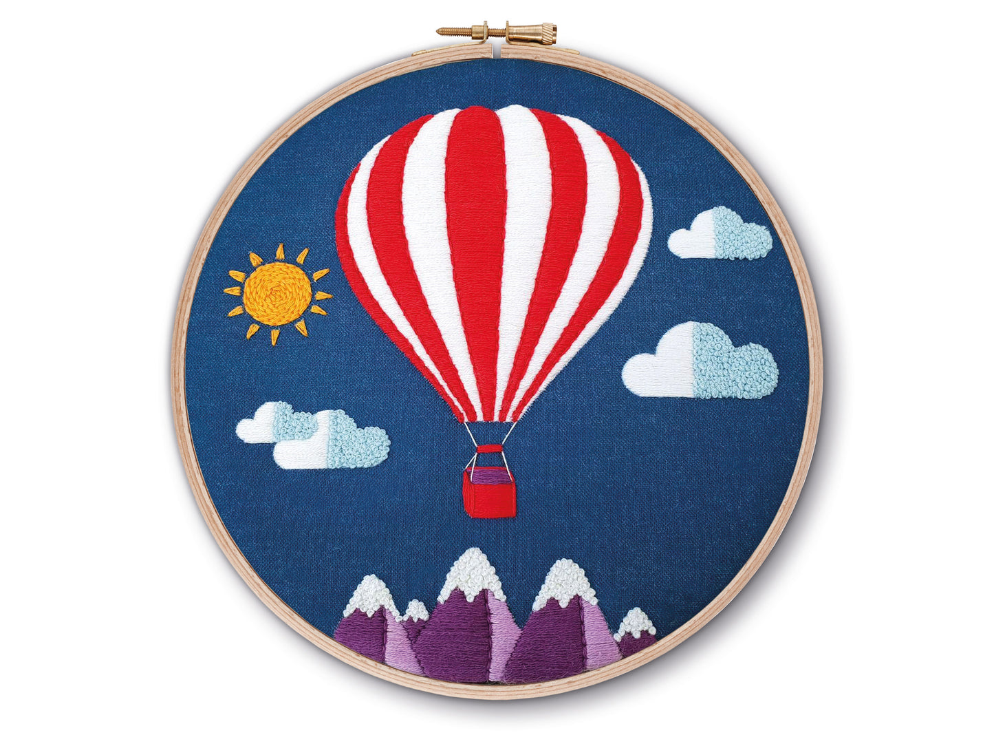 Hot Air Balloon Embroidery PDF Pattern - - ohsewbootiful