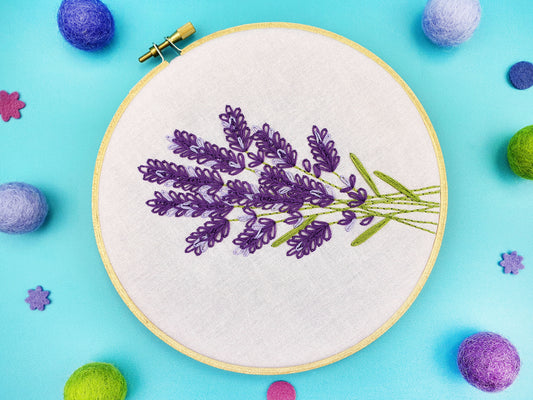 Lavender Embroidery PDF Pattern - - ohsewbootiful