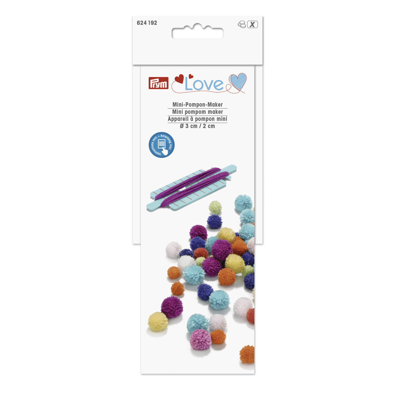 Prym Love Mini Pom Pom Maker - Embroidery Supplies - ohsewbootiful