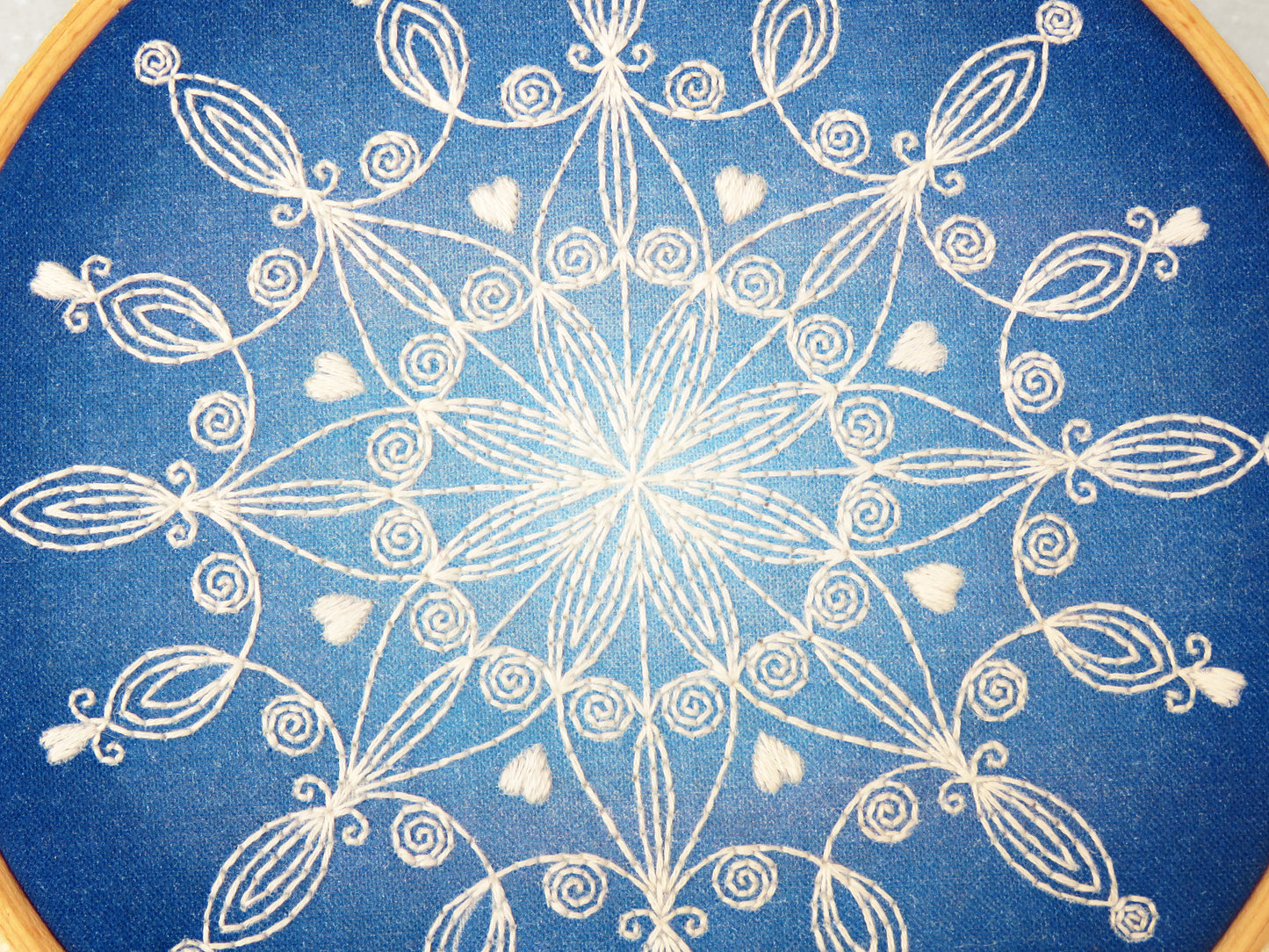 Snowflake Mandala Embroidery Kit, Christmas Craft Kit - Embroidery Kits - ohsewbootiful