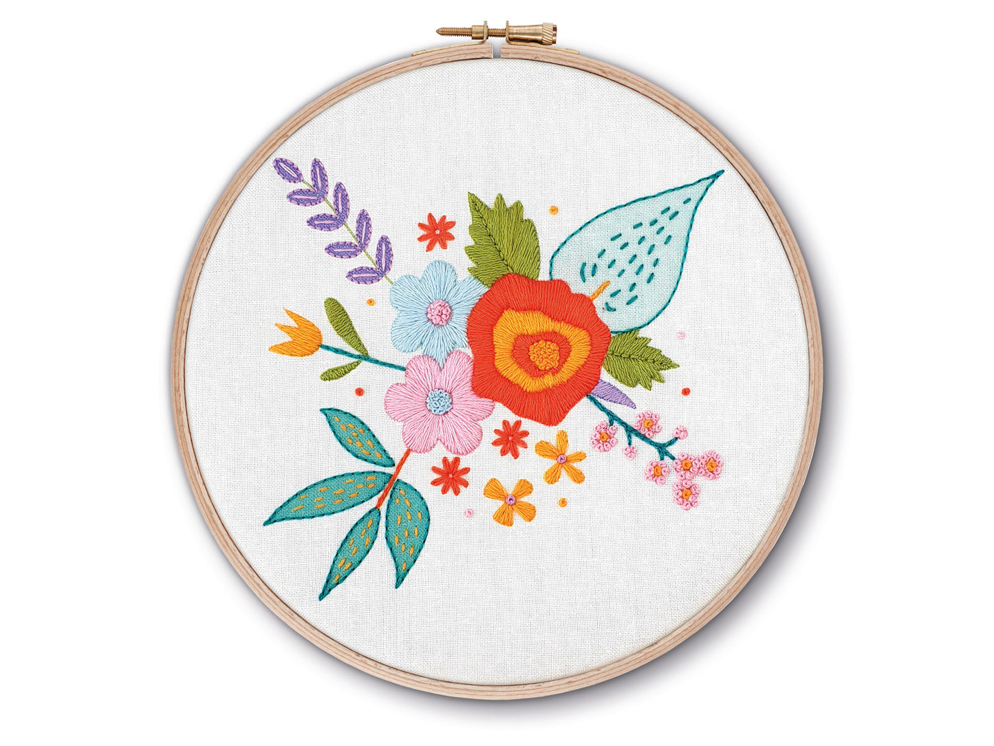 Spring Flowers Embroidery PDF Pattern - - ohsewbootiful