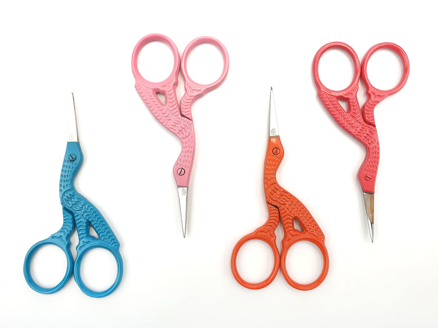 Coloured Stork Embroidery Scissors - Embroidery Supplies - ohsewbootiful