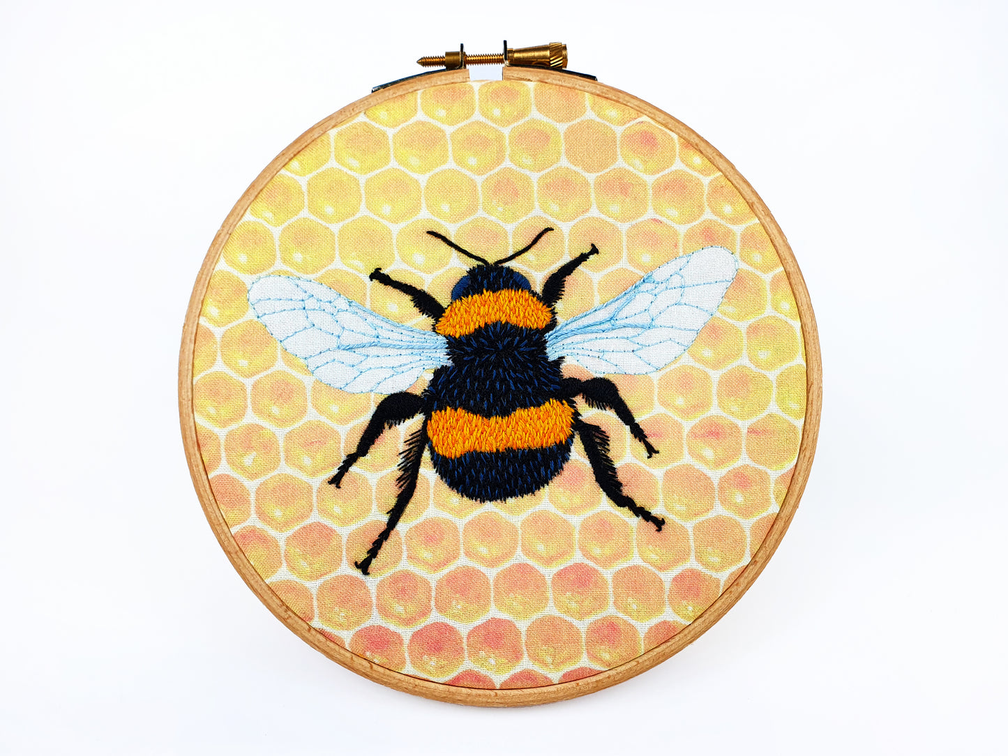 Thread Painted Bumble Bee - Embroidery Fabric Pattern Pack - Fabric Packs - ohsewbootiful