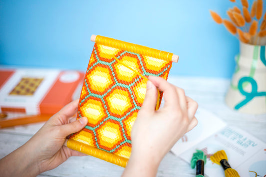 Honeycomb Bargello Wall Hanging Kit - Bargello Kit - ohsewbootiful