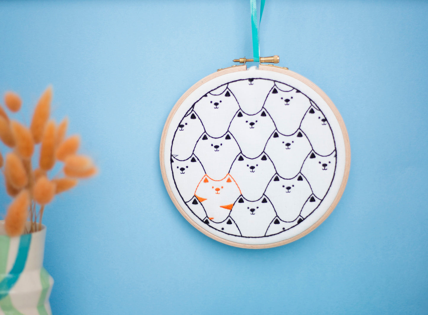 Cats Embroidery PDF Pattern - - ohsewbootiful