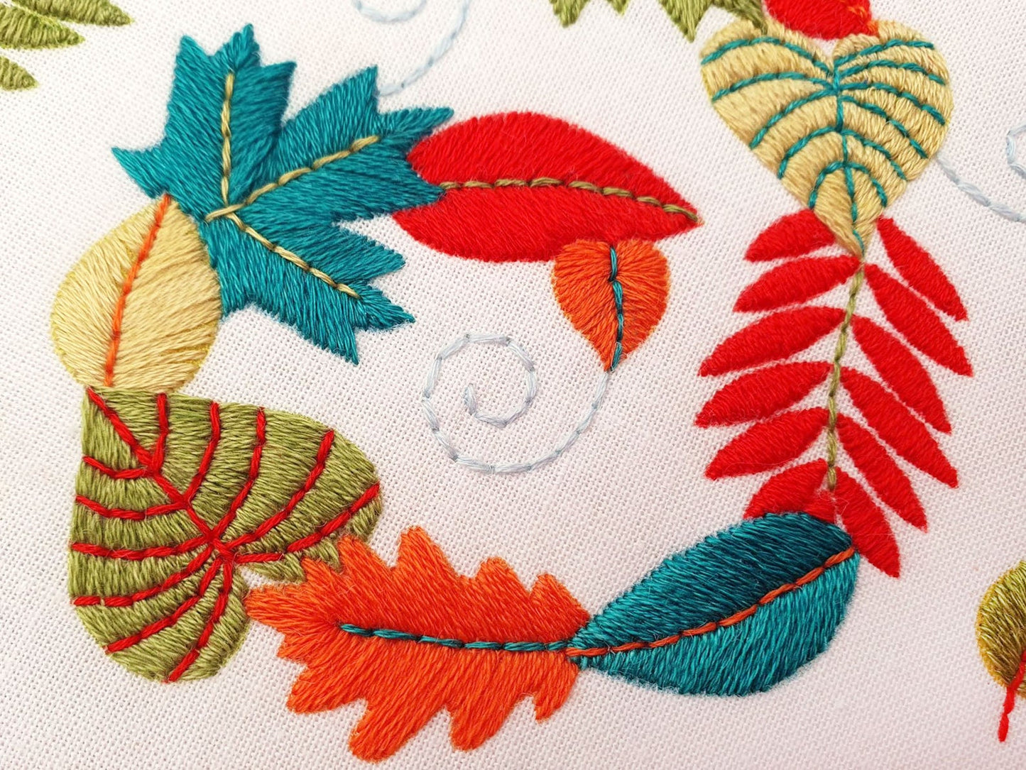 Autumn Leaves Embroidery Fabric Pattern Pack - Fabric Packs - ohsewbootiful