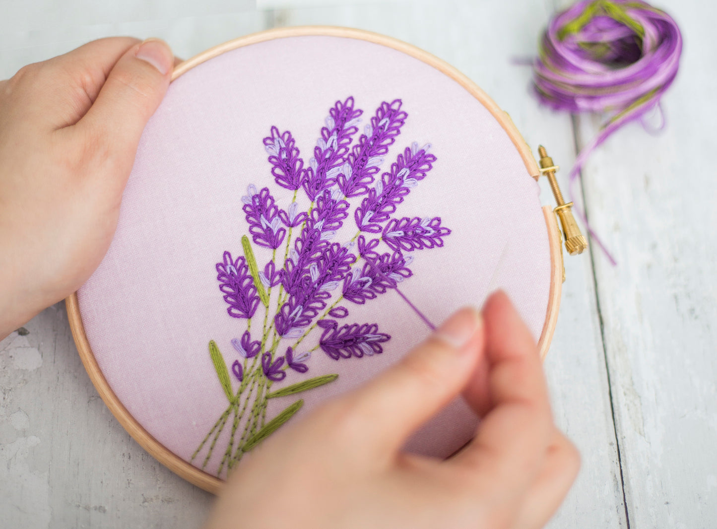 Lavender Embroidery PDF Pattern - - ohsewbootiful