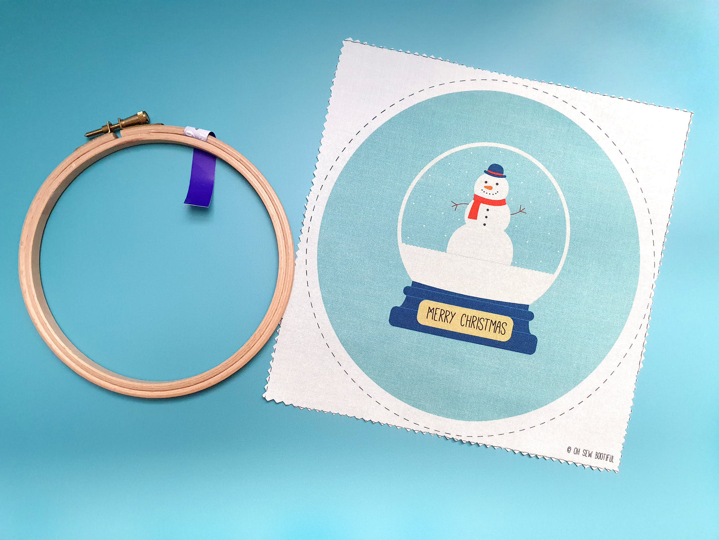 Discontinued Snowman Printed Fabric - - ohsewbootiful