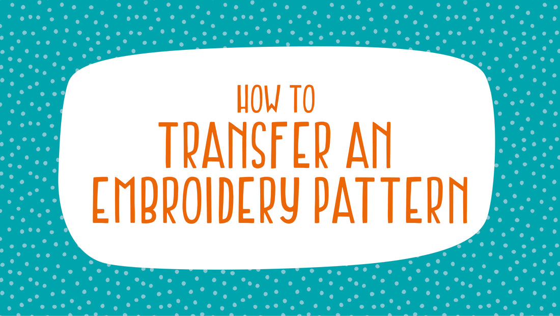 How to transfer an embroidery pattern using a window