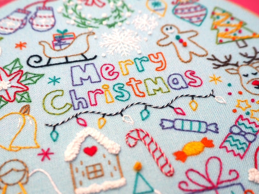 24 Days of Advent, Christmas Embroidery Kit