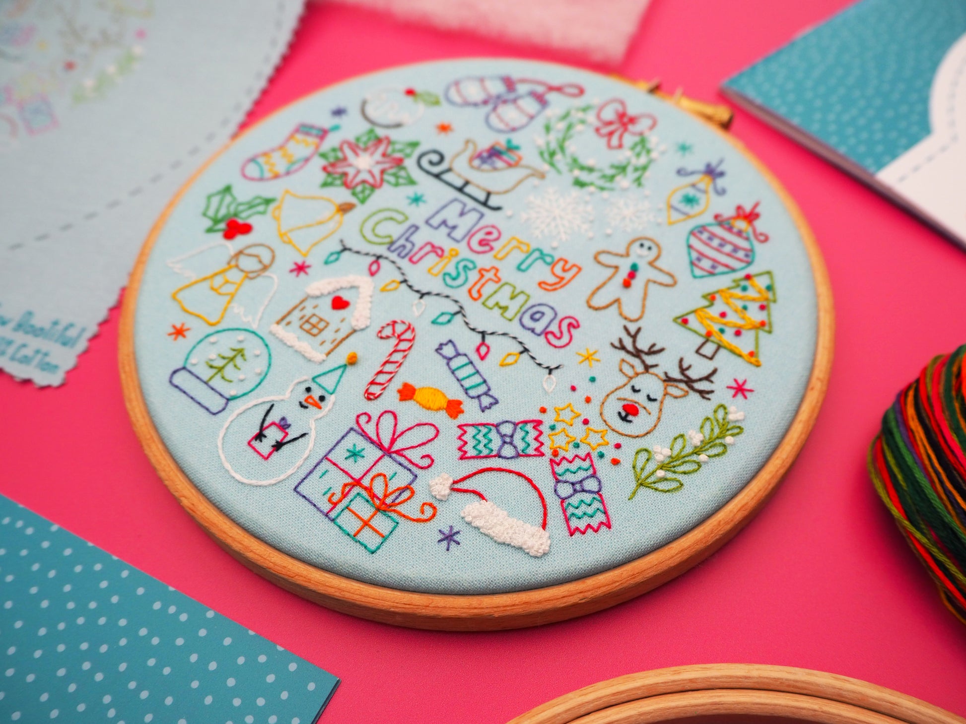 24 Days of Advent, Christmas Embroidery Kit