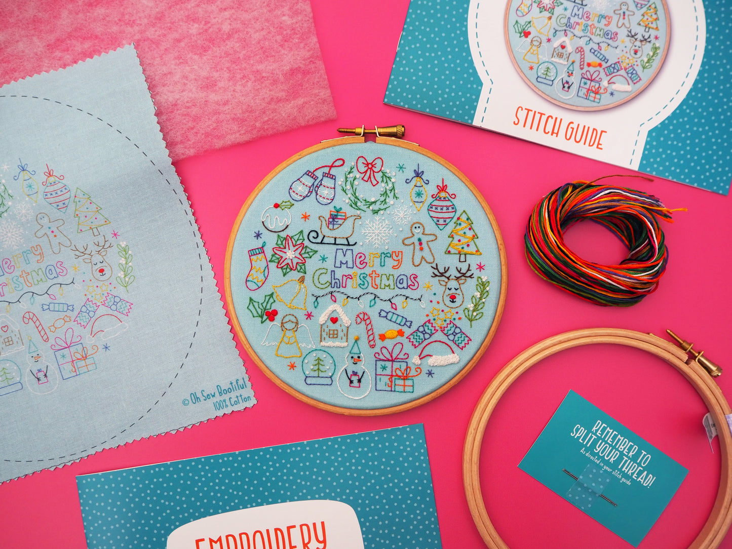 DIY Advent Craft Kits, Christmas Embroidery Kits, Xmas Embroidery Kits, Avent Embroidery Kits