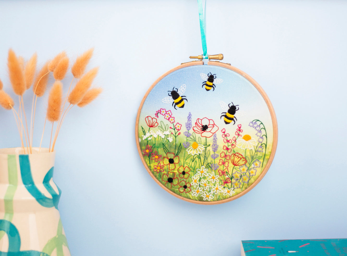 Wildflower and Bees Meadow Embroidery Fabric Pack - Fabric Packs - ohsewbootiful