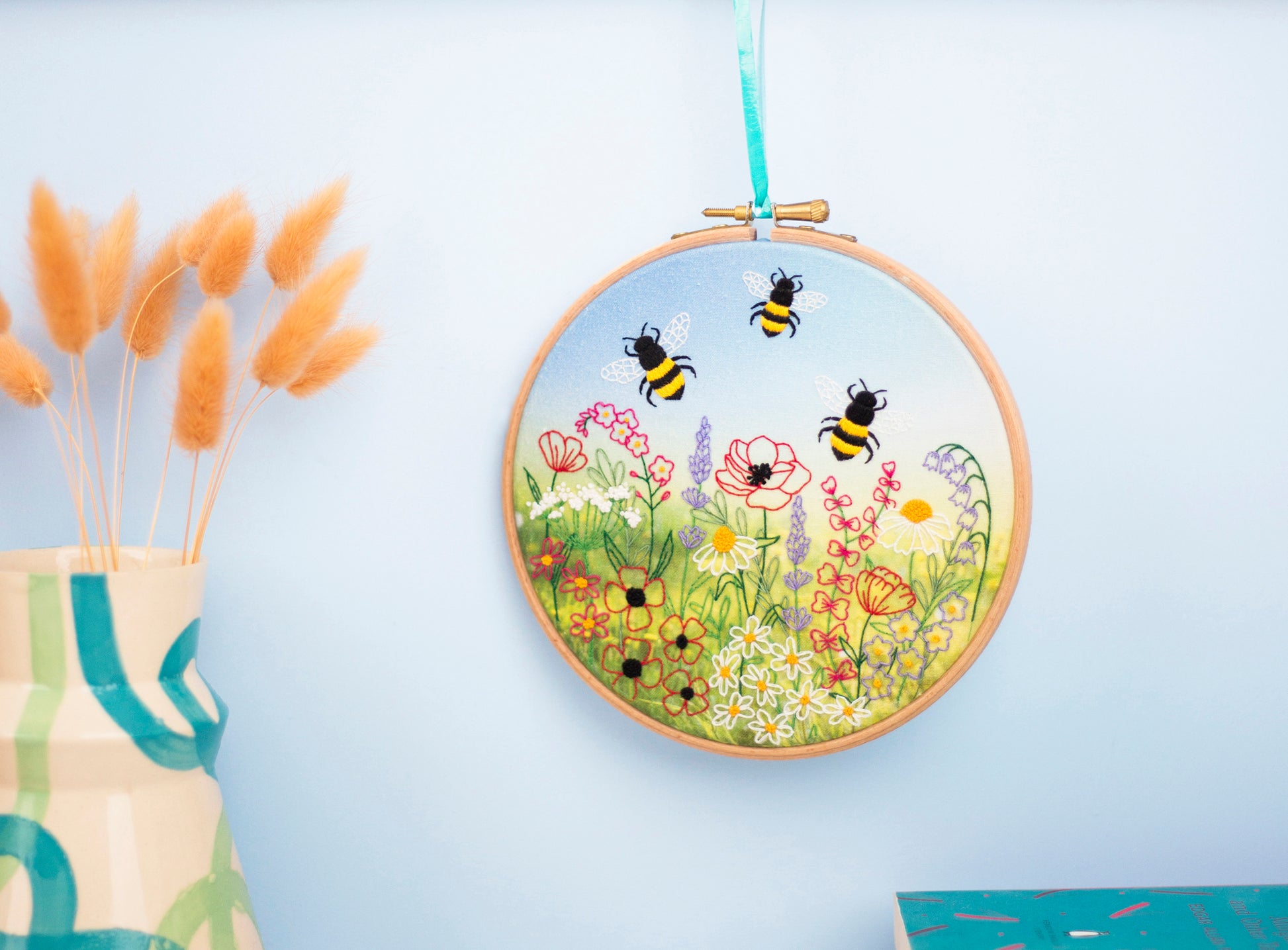 Wildflower and Bees Meadow Embroidery Fabric Pack - Fabric Packs - ohsewbootiful