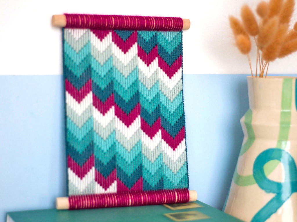 Chevron Chic Bargello Wall Hanging Kit - Bargello Kit - ohsewbootiful