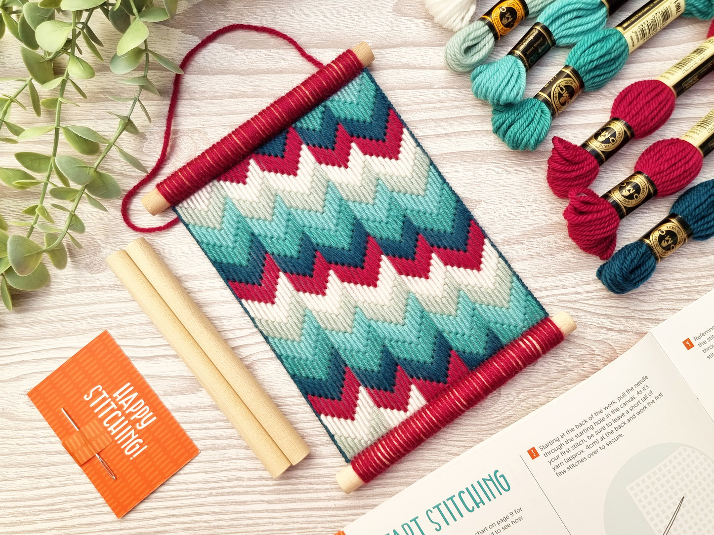 Chevron Chic Bargello Wall Hanging Kit - Bargello Kit - ohsewbootiful