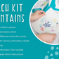 Snowflakes Embroidery Kit - Embroidery Kits - ohsewbootiful