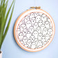 Ghosts Printed Fabric Embroidery Patterns